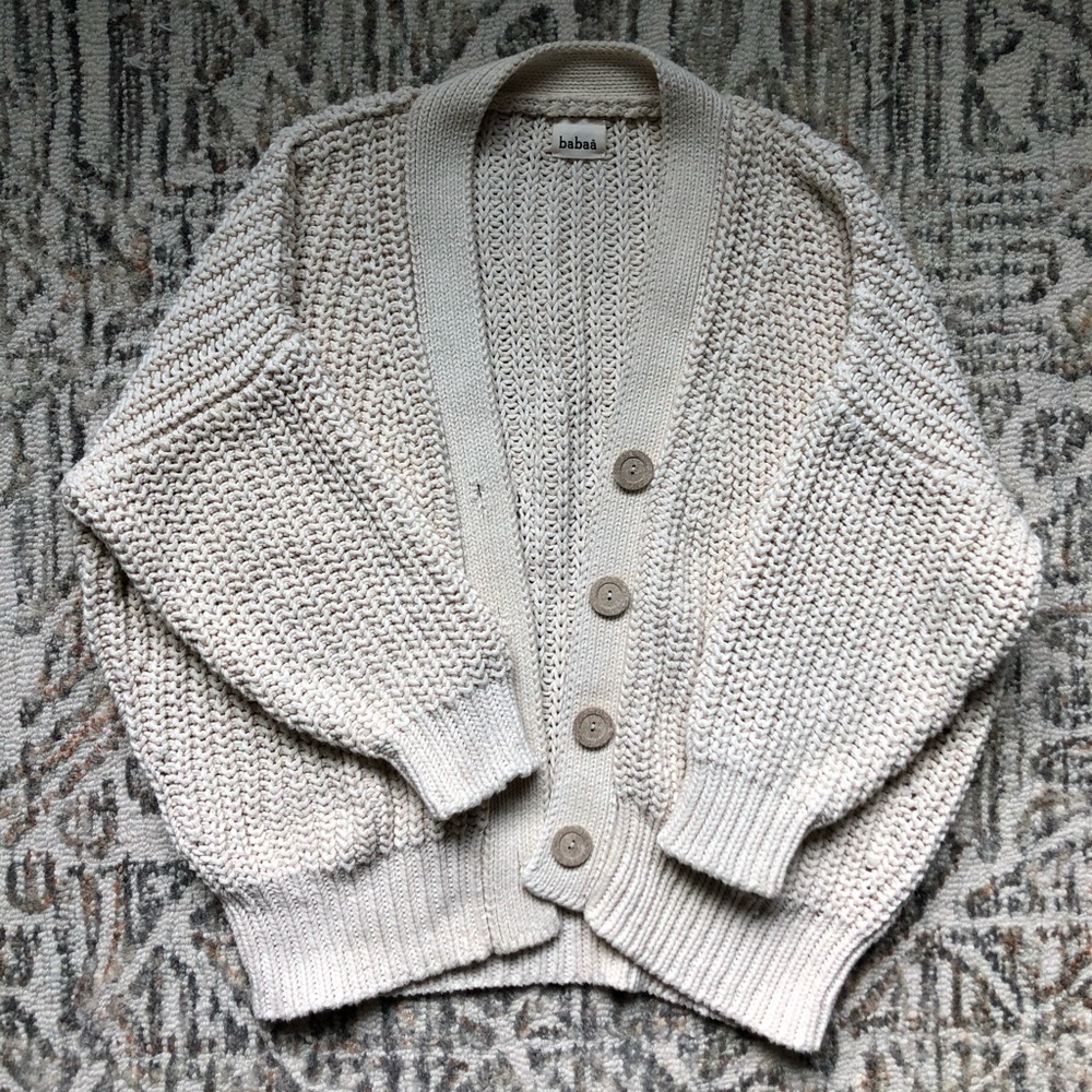 Babaa natural cardigan